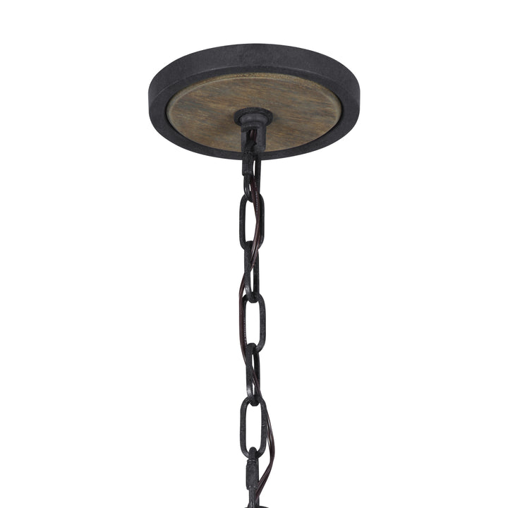 Visual Comfort Studio Allier F3186/6WOW/AF Chandelier Light - Weathered Oak Wood / Antique Forged Iron
