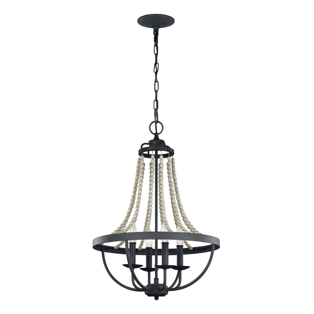 Visual Comfort Studio Nori F3187/4DWZ/DWG Chandelier Light - Dark Weathered Zinc / Driftwood Grey