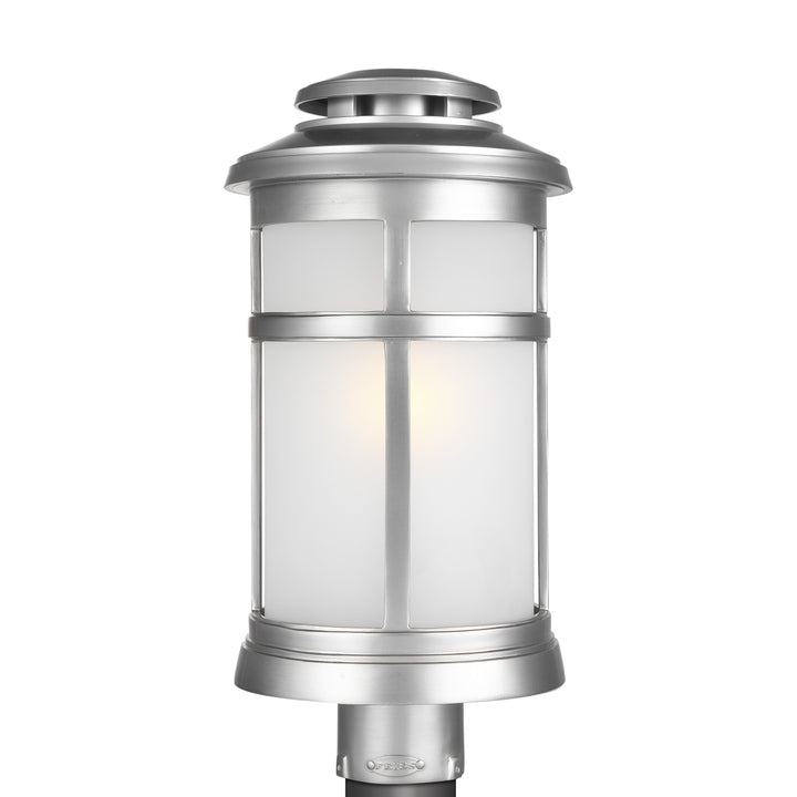 Visual Comfort Studio OL14307PBS Newport One Light Post Lantern Outdoor Pewter, Nickel, Silver