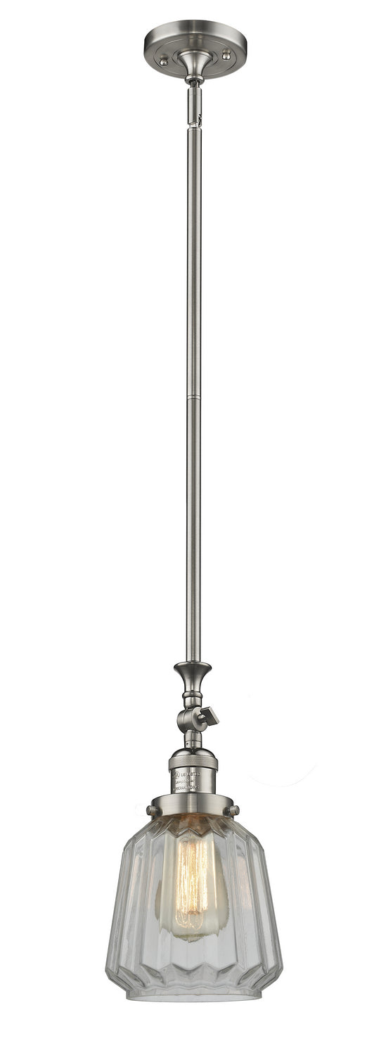 Innovations Franklin Restoration 206-SN-G142 Pendant Light - Brushed Satin Nickel