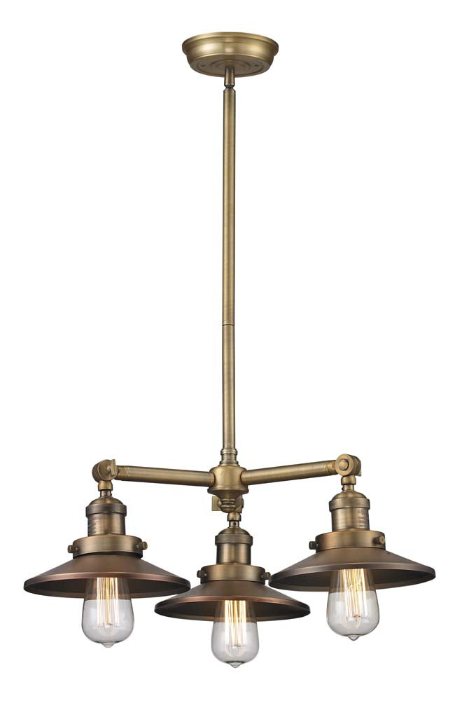 Innovations Franklin Restoration 207-BB-M4 Pendant Light - Brushed Brass