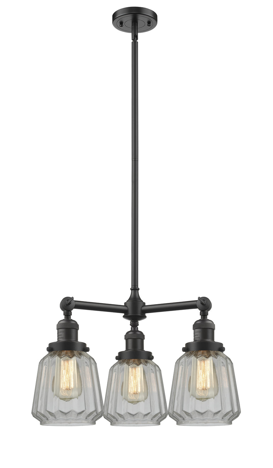 Innovations Franklin Restoration 207-OB-G142 Chandelier Light - Oil Rubbed Bronze