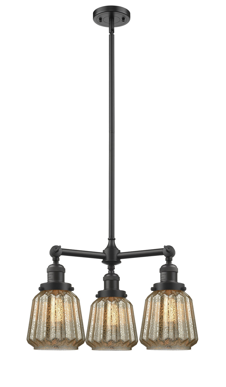 Innovations Franklin Restoration 207-OB-G146 Chandelier Light - Oil Rubbed Bronze