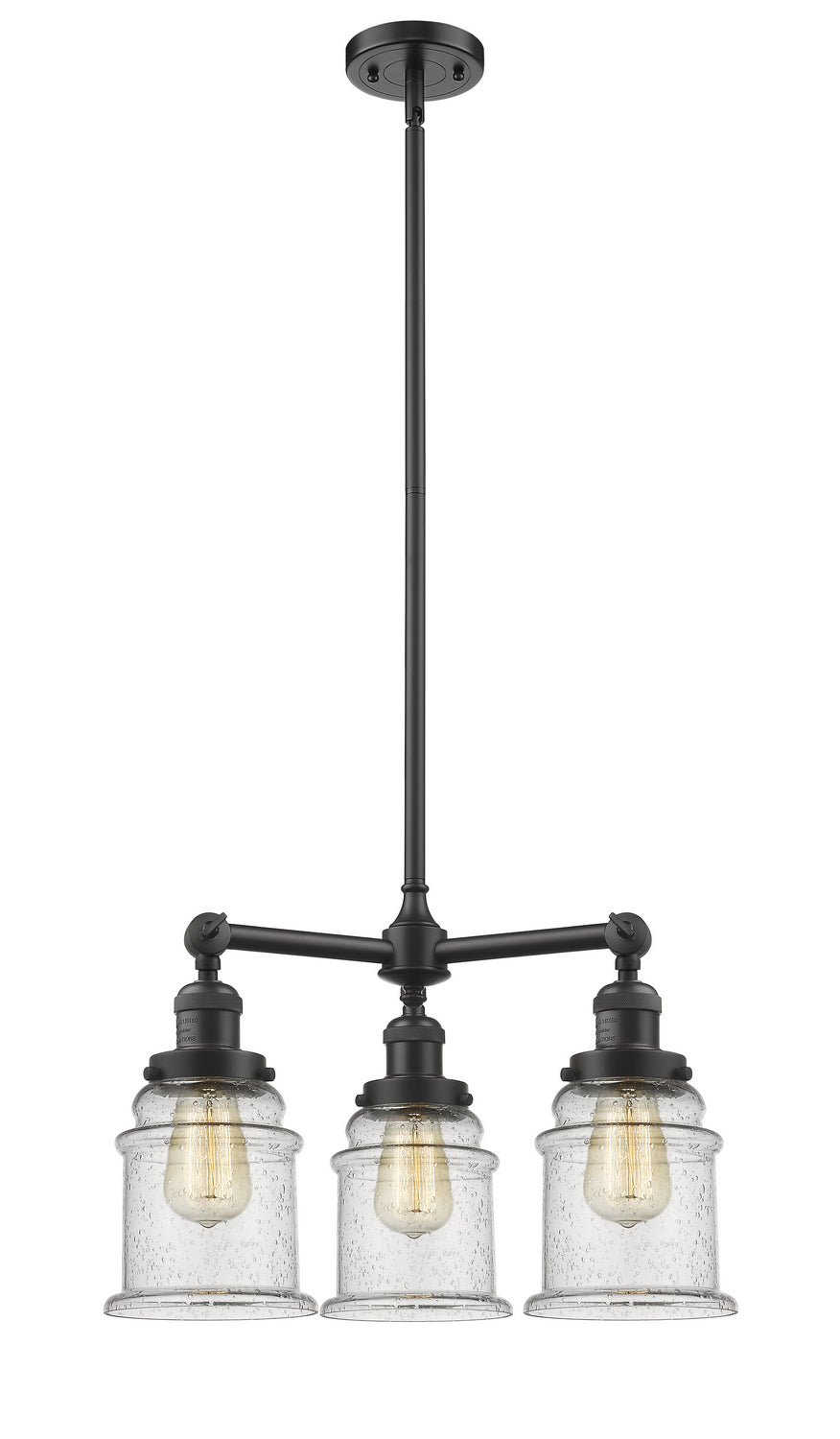 Innovations Franklin Restoration 207-OB-G184 Chandelier Light - Oil Rubbed Bronze