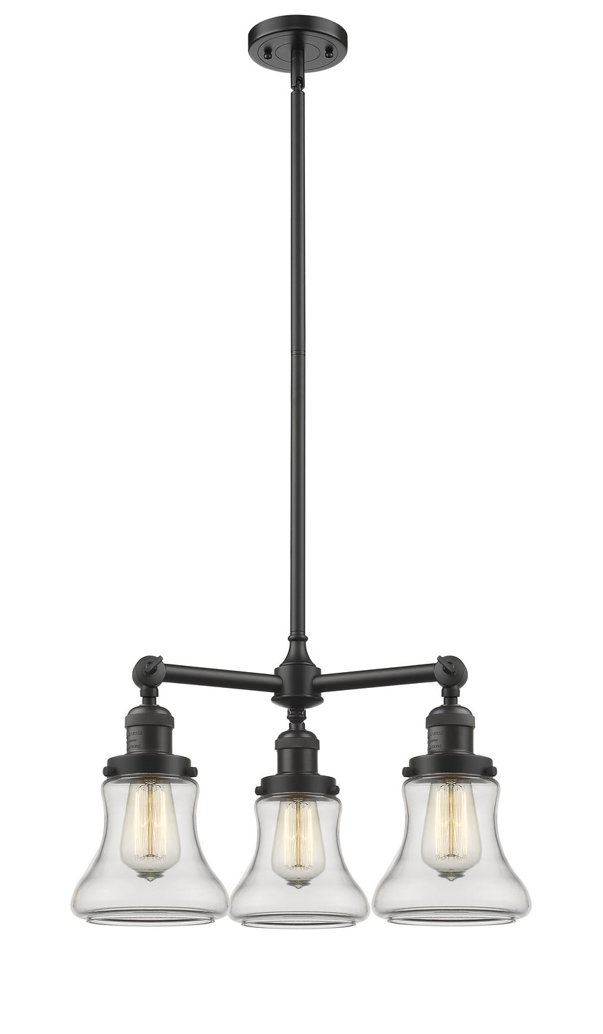 Innovations Franklin Restoration 207-OB-G192 Chandelier Light - Oil Rubbed Bronze