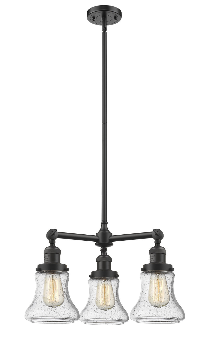Innovations Franklin Restoration 207-OB-G194 Chandelier Light - Oil Rubbed Bronze