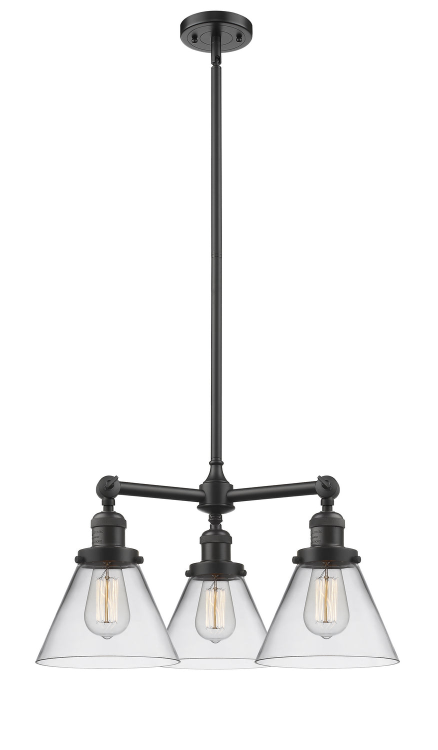 Innovations Franklin Restoration 207-OB-G42 Chandelier Light - Oil Rubbed Bronze