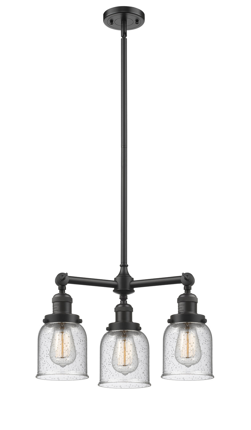 Innovations Franklin Restoration 207-OB-G54 Chandelier Light - Oil Rubbed Bronze