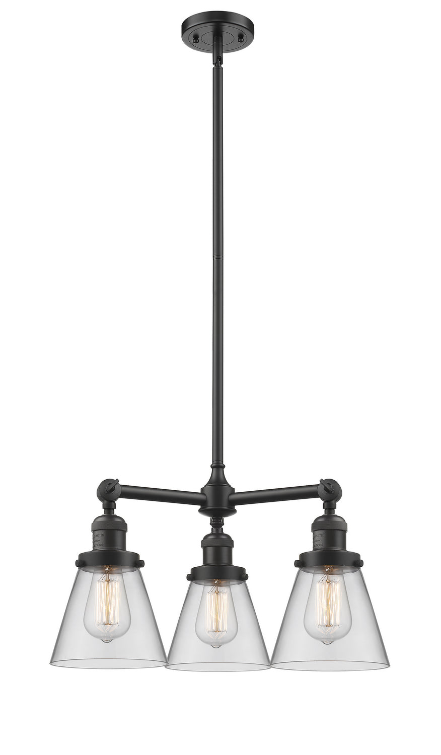 Innovations Franklin Restoration 207-OB-G62 Chandelier Light - Oil Rubbed Bronze