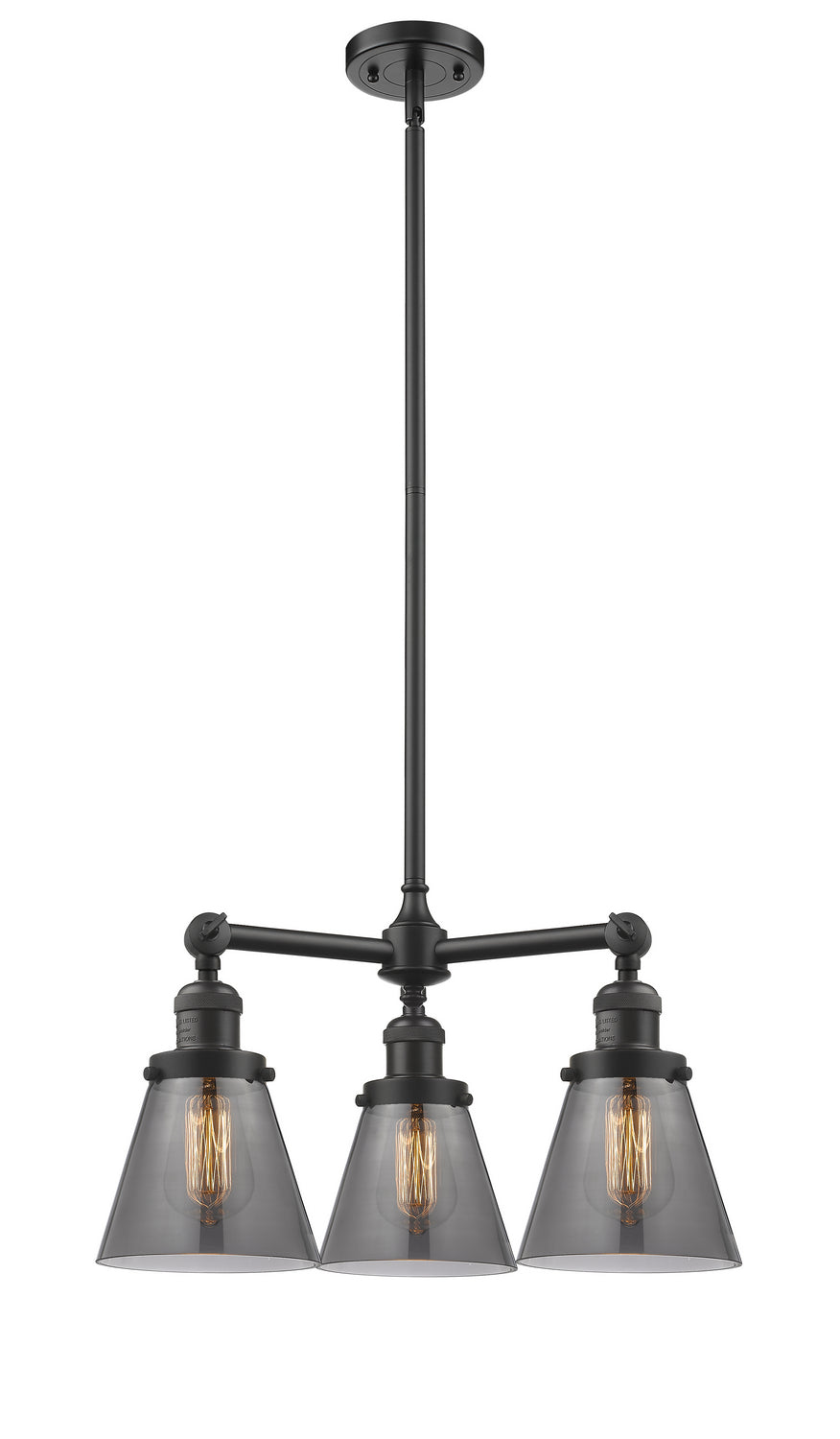 Innovations Franklin Restoration 207-OB-G63 Chandelier Light - Oil Rubbed Bronze