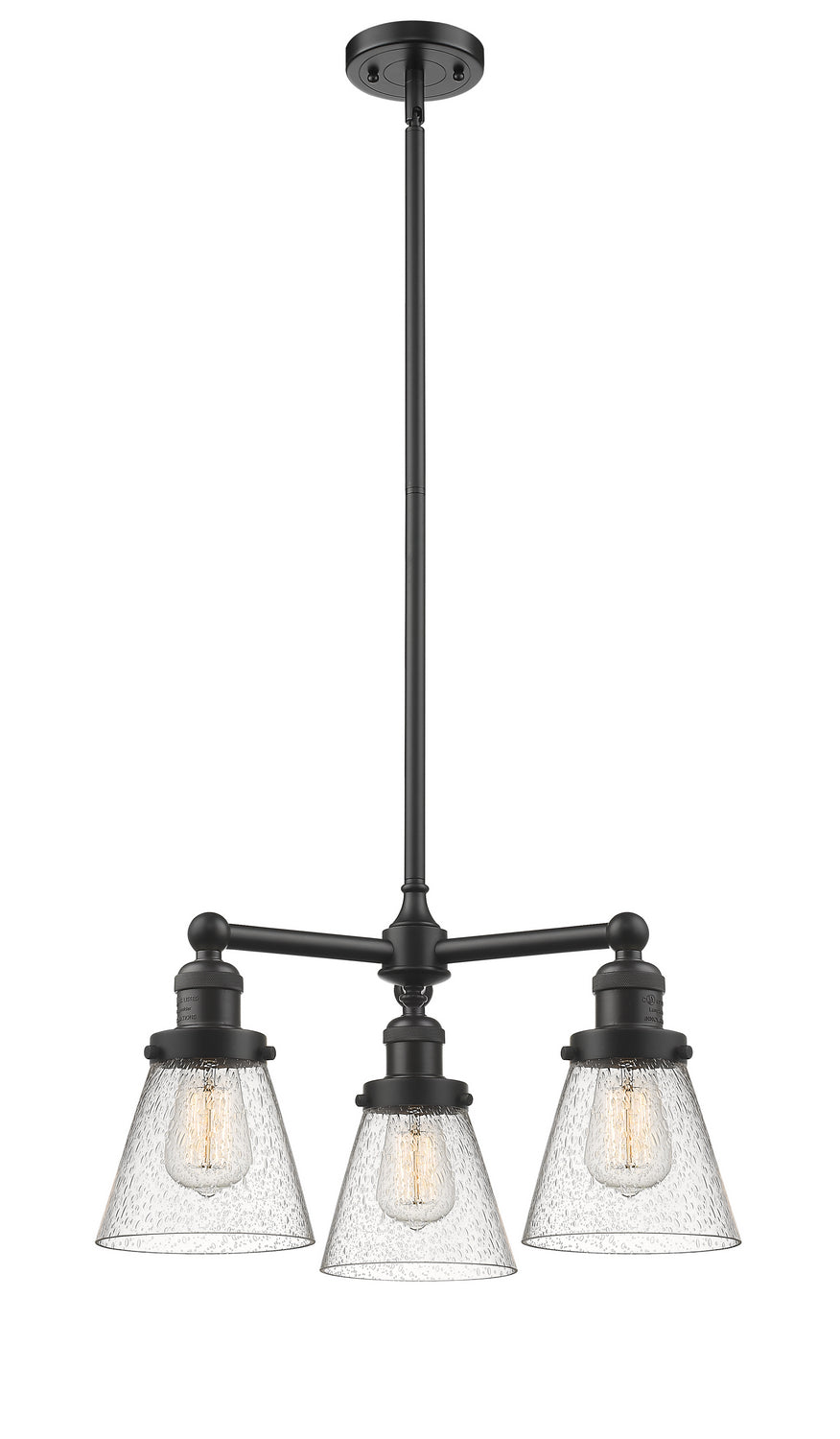 Innovations Franklin Restoration 207-OB-G64 Chandelier Light - Oil Rubbed Bronze