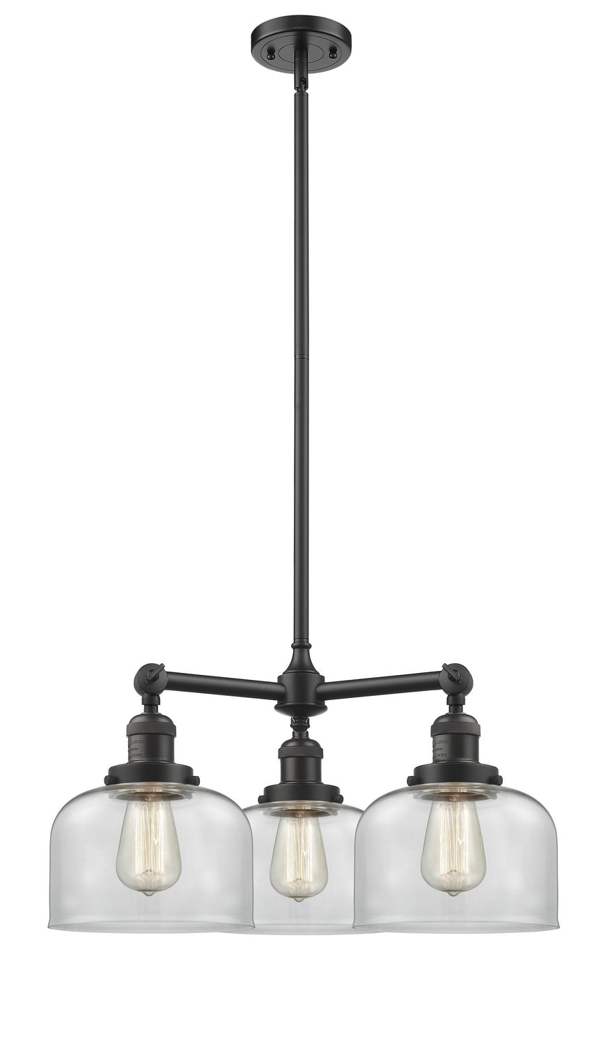 Innovations Franklin Restoration 207-OB-G72 Chandelier Light - Oil Rubbed Bronze