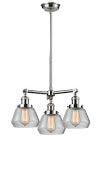 Innovations Franklin Restoration 207-SN-G172 Chandelier Light - Brushed Satin Nickel
