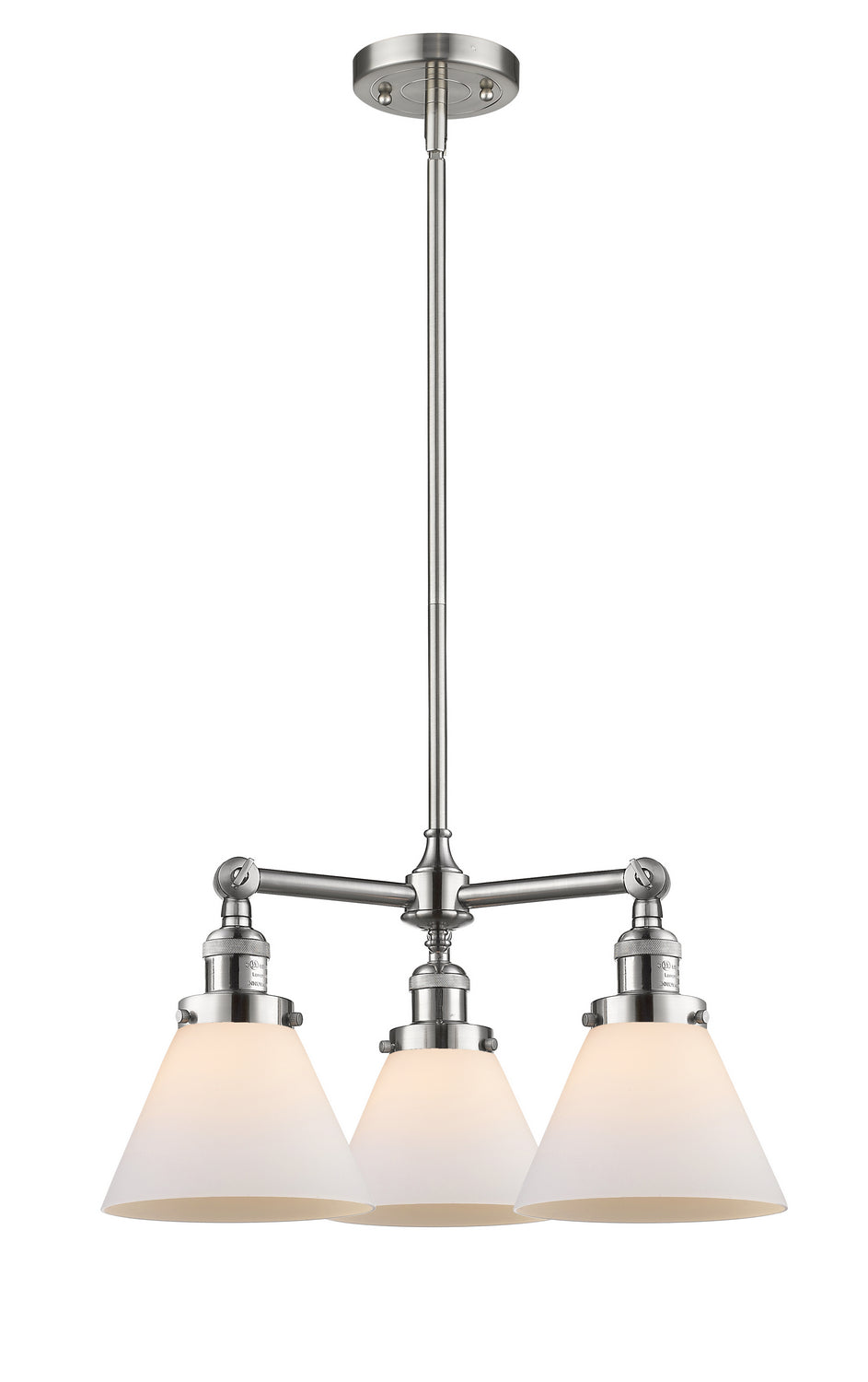 Innovations Franklin Restoration 207-SN-G41 Chandelier Light - Brushed Satin Nickel
