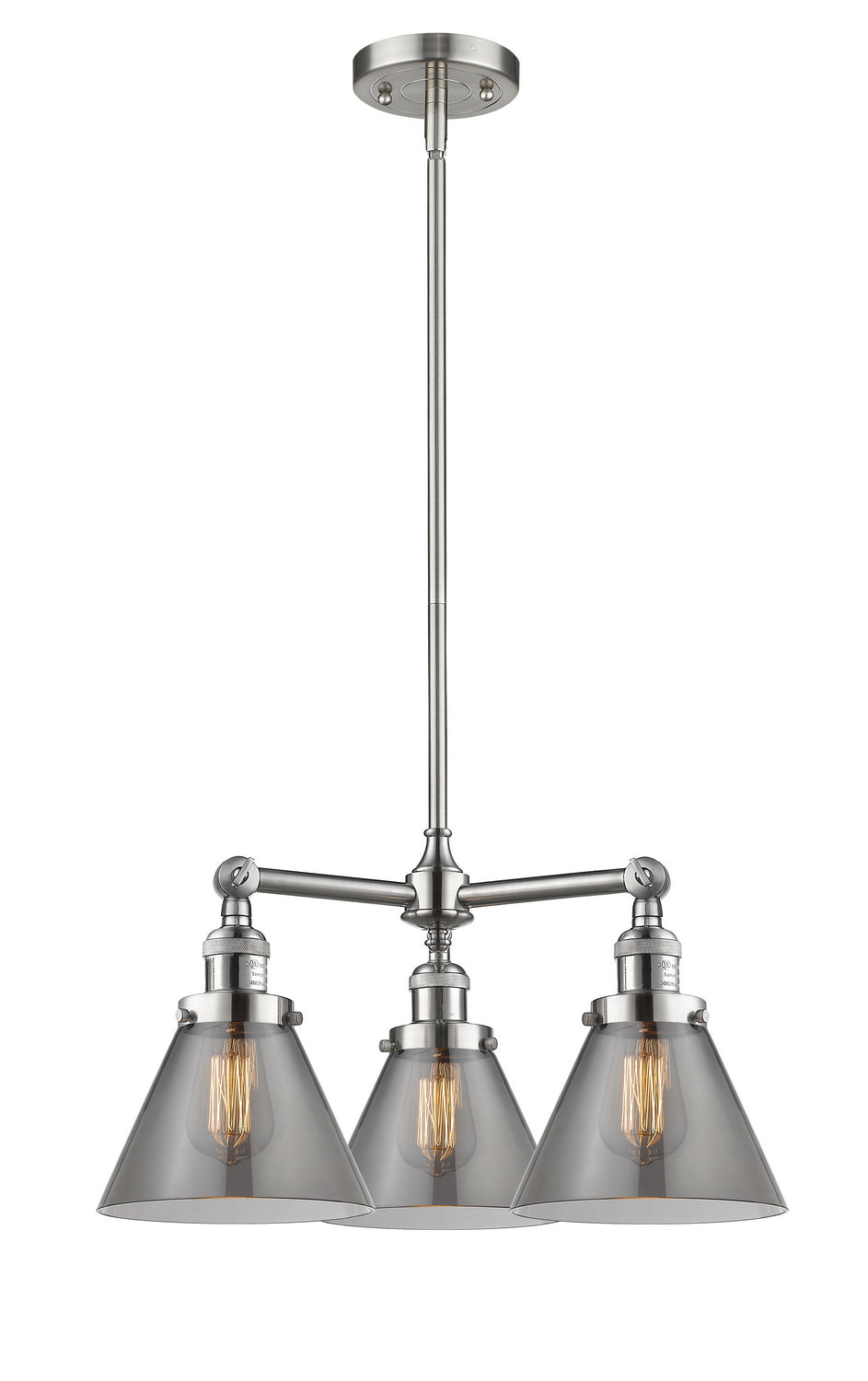 Innovations Franklin Restoration 207-SN-G43 Chandelier Light - Brushed Satin Nickel