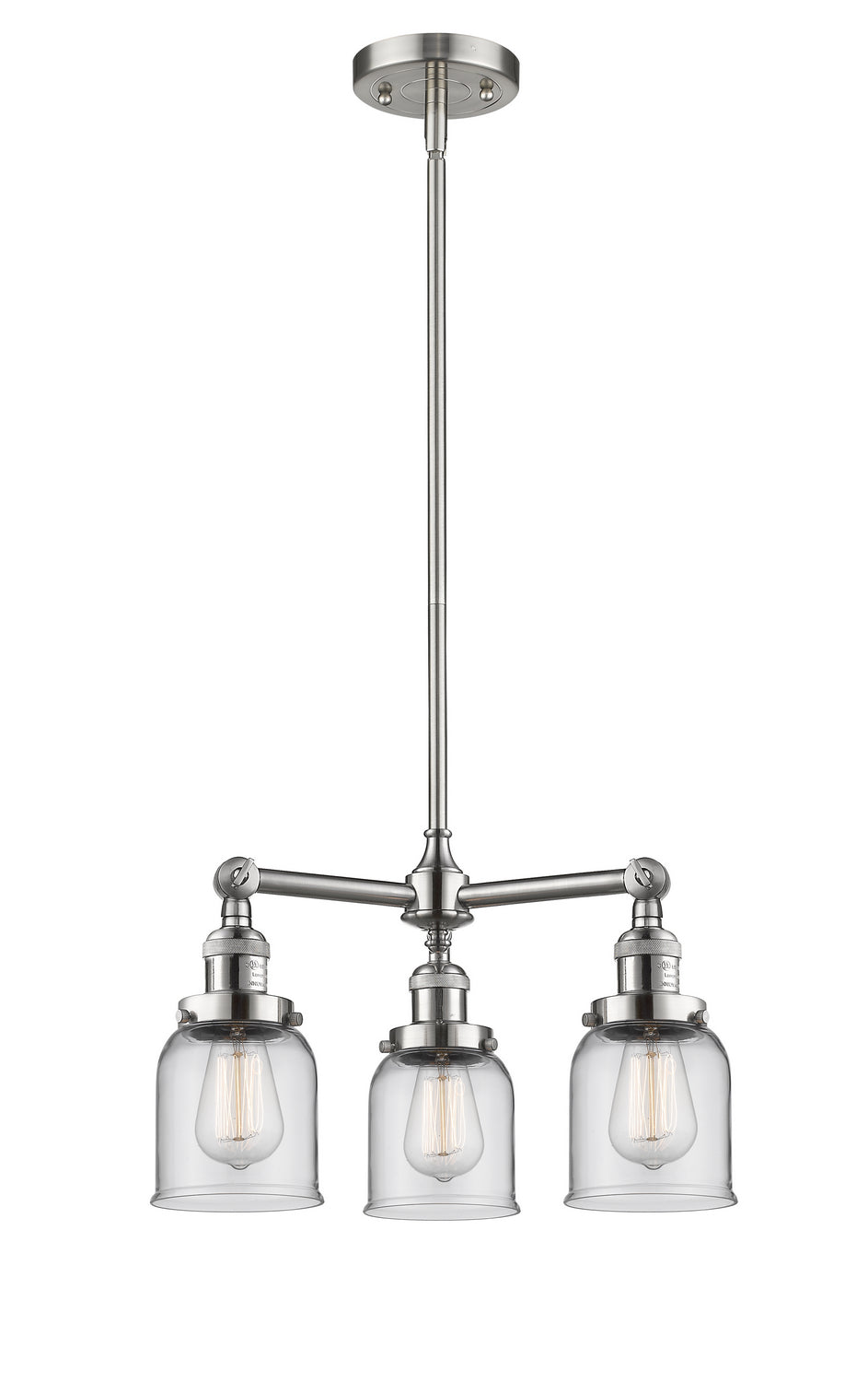 Innovations Franklin Restoration 207-SN-G52 Chandelier Light - Brushed Satin Nickel