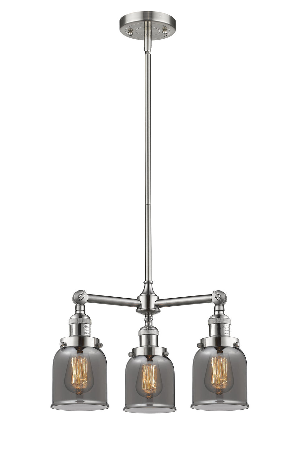 Innovations Franklin Restoration 207-SN-G53 Chandelier Light - Brushed Satin Nickel