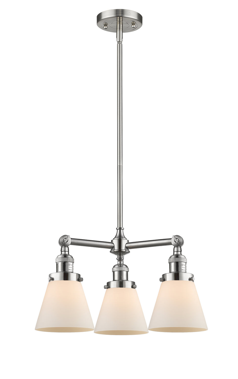 Innovations Franklin Restoration 207-SN-G61 Chandelier Light - Brushed Satin Nickel