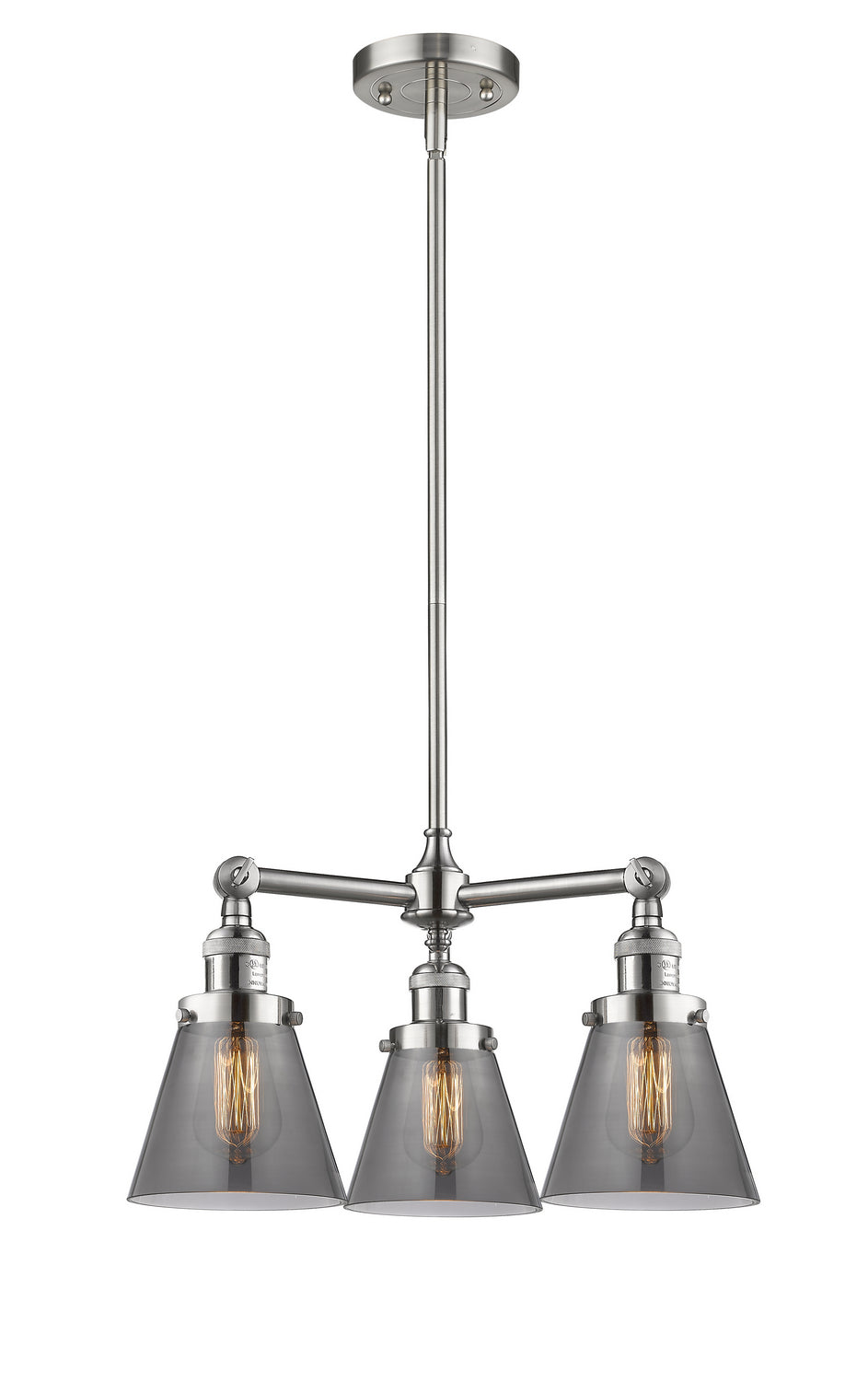 Innovations Franklin Restoration 207-SN-G63 Chandelier Light - Brushed Satin Nickel