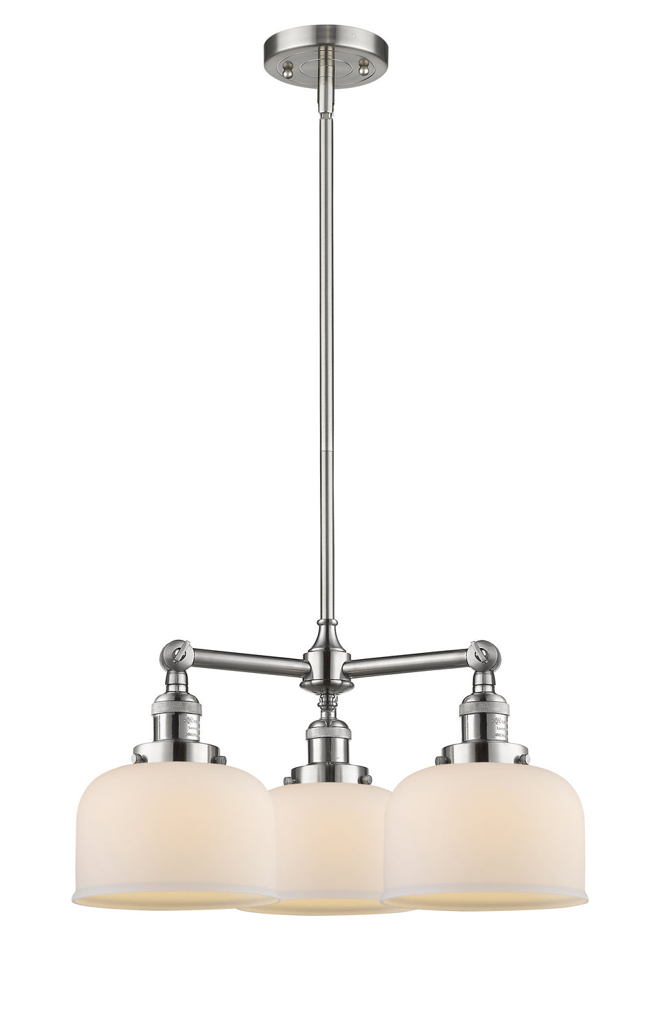Innovations Franklin Restoration 207-SN-G71 Chandelier Light - Brushed Satin Nickel
