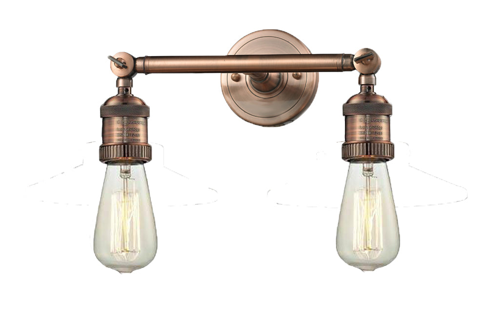 Innovations Franklin Restoration 208-AC Bath Vanity Light 11 in. wide - Antique Copper