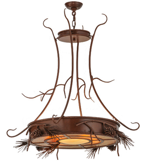 Meyda Tiffany Woodland Pine 81787 Pendant Light - Rust