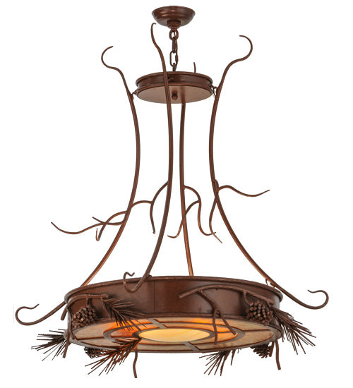 Meyda Tiffany Woodland Pine 81787 Pendant Light - Rust