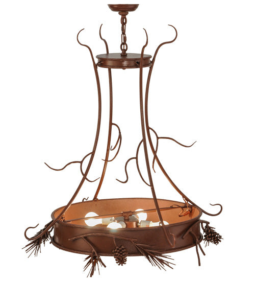 Meyda Tiffany Woodland Pine 81787 Pendant Light - Rust