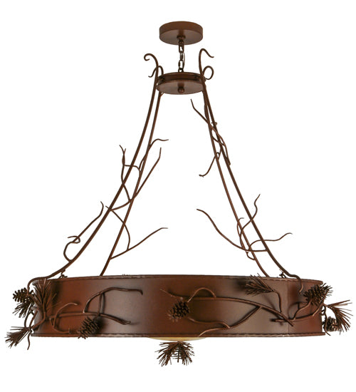 Meyda Tiffany Woodland Pine 81788 Pendant Light - Rust