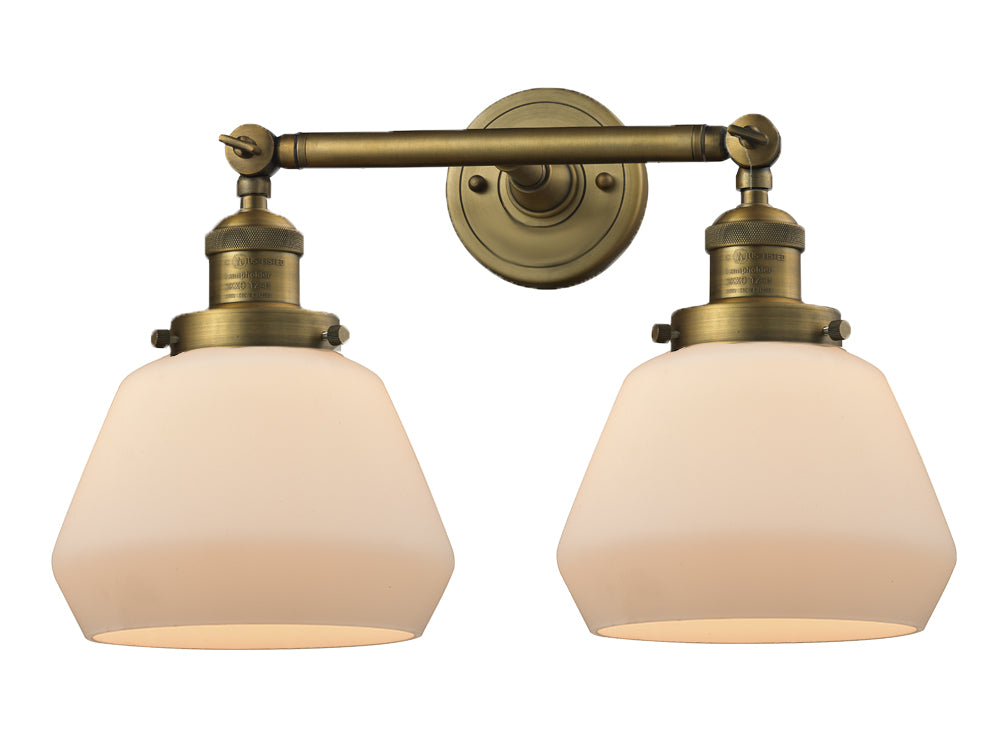Innovations Franklin Restoration 208-BB-G171 Bath Vanity Light 17 in. wide - Brushed Brass