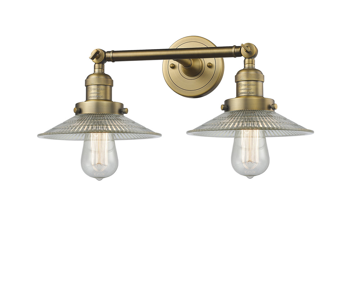 Innovations Franklin Restoration 208-BB-G2 Bath Vanity Light 18 in. wide - Brushed Brass