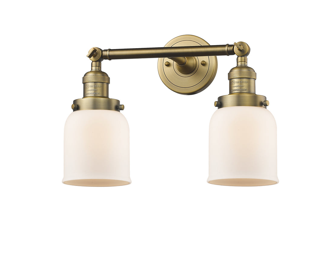 Innovations Franklin Restoration 208-BB-G51 Bath Vanity Light 16 in. wide - Brushed Brass