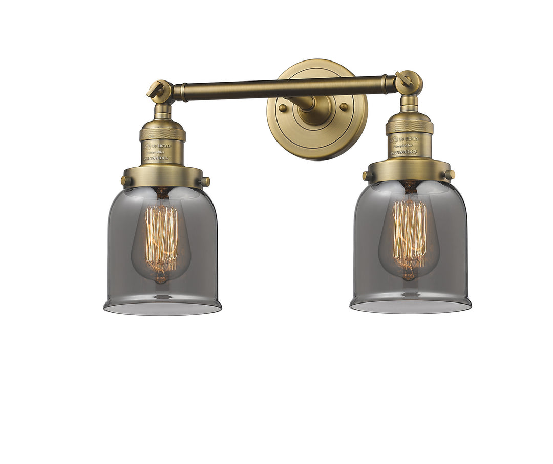 Innovations Franklin Restoration 208-BB-G53 Bath Vanity Light 16 in. wide - Brushed Brass