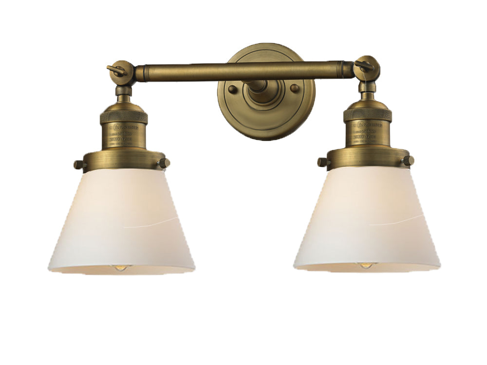 Innovations Franklin Restoration 208-BB-G61 Bath Vanity Light 16 in. wide - Brushed Brass