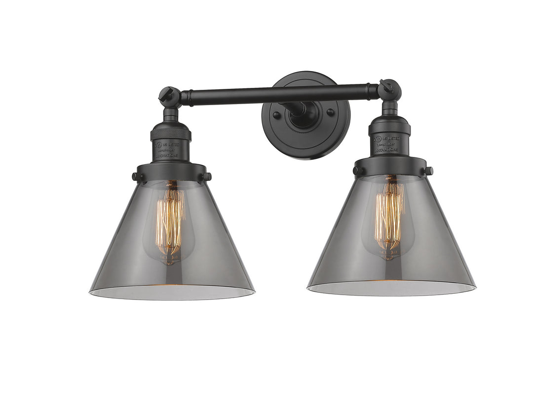 Innovations Franklin Restoration 208-OB-G43 Bath Vanity Light 18 in. wide - Oil Rubbed Bronze