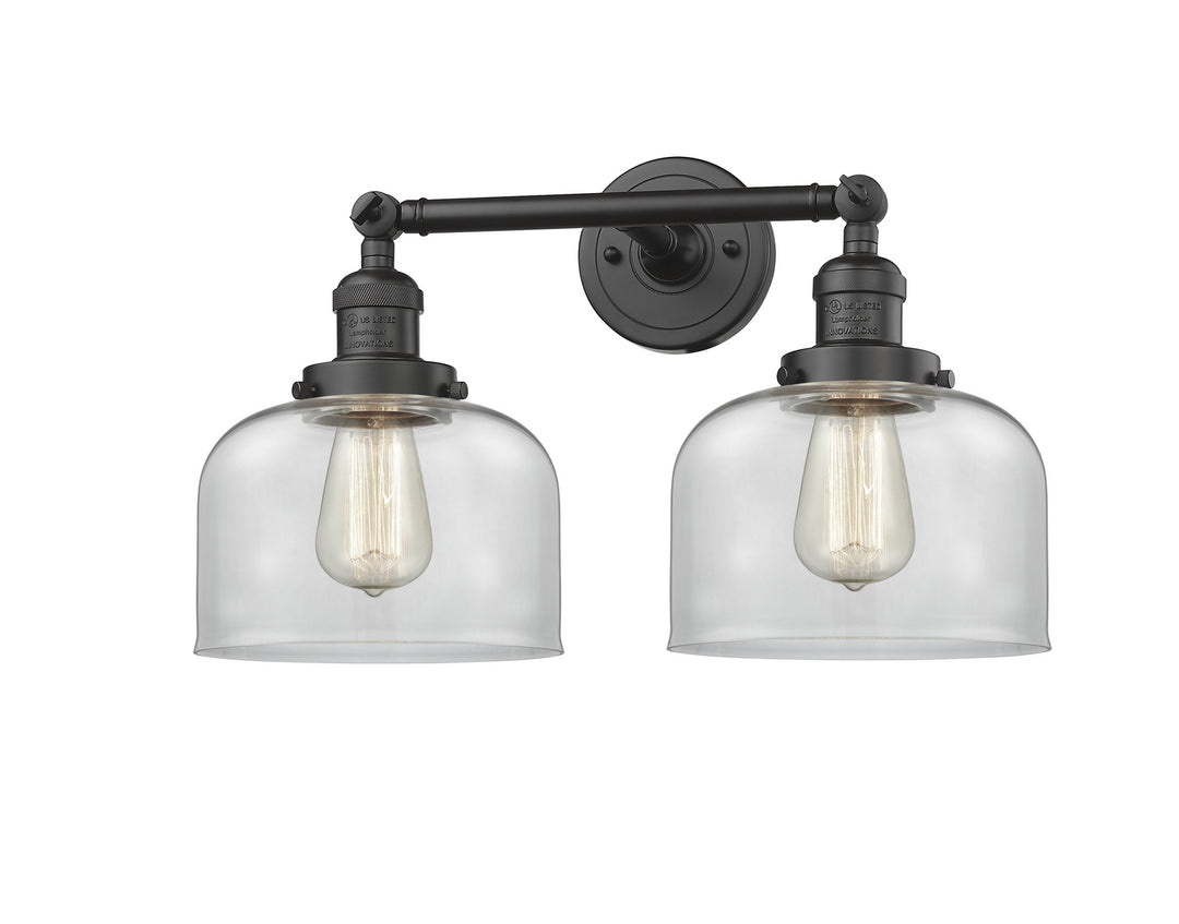 Innovations Franklin Restoration 208-OB-G72 Bath Vanity Light 19 in. wide - Oil Rubbed Bronze