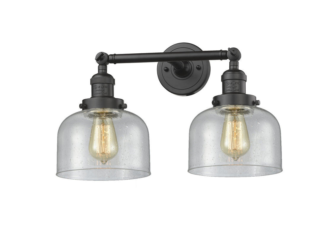 Innovations Franklin Restoration 208-OB-G74 Bath Vanity Light 19 in. wide - Oil Rubbed Bronze