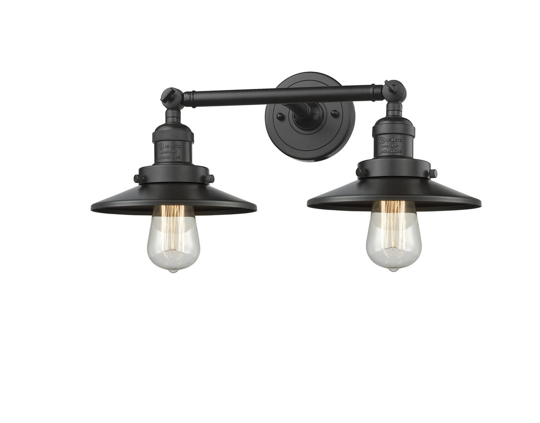 Innovations Franklin Restoration 208-OB-M5 Bath Vanity Light 18 in. wide - Oil Rubbed Bronze