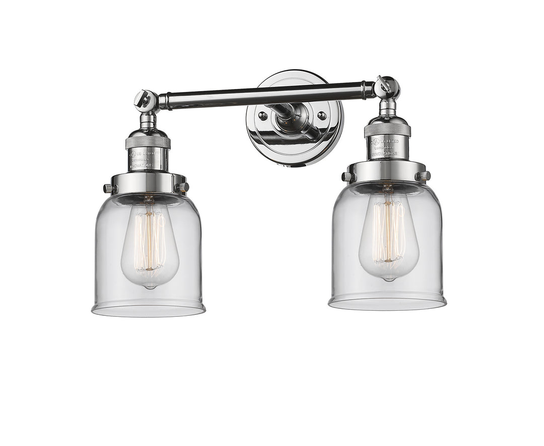 Innovations Franklin Restoration 208-PC-G52 Bath Vanity Light 16 in. wide - Polished Chrome