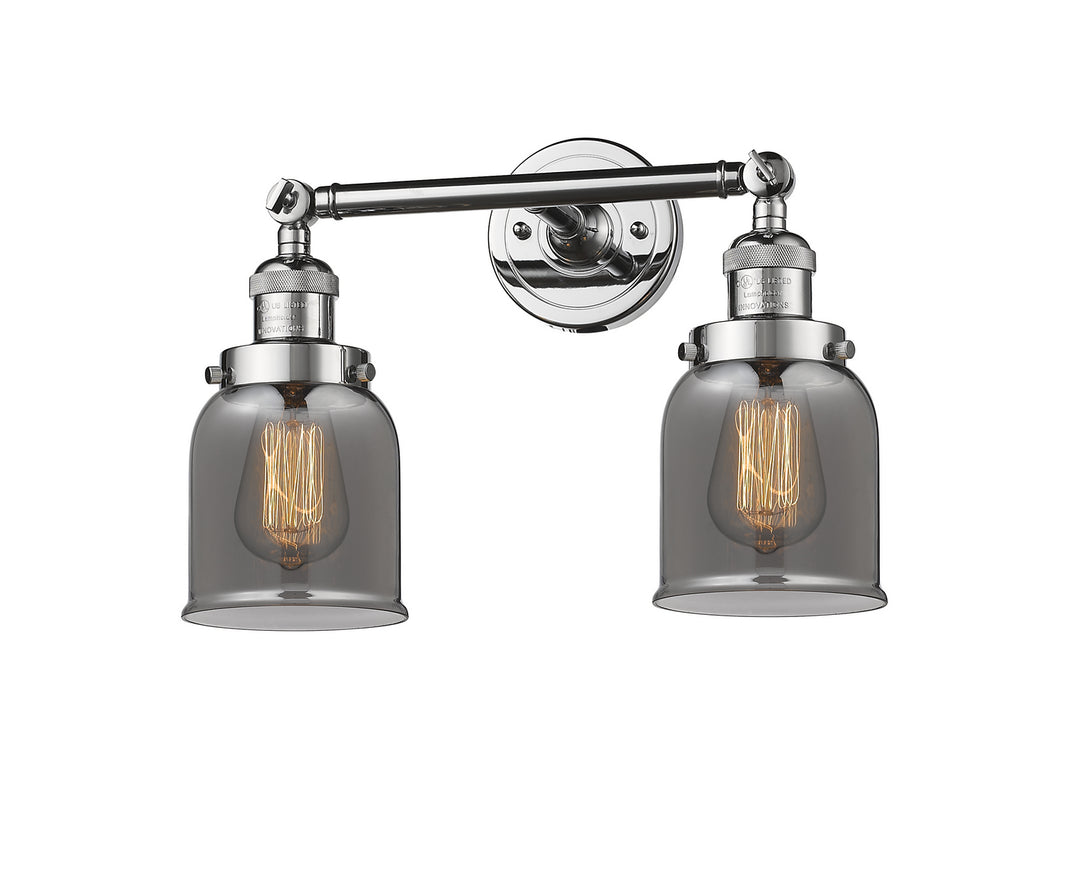 Innovations Franklin Restoration 208-PC-G53 Bath Vanity Light 16 in. wide - Polished Chrome