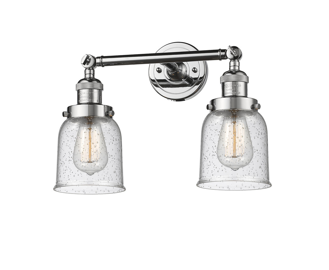 Innovations Franklin Restoration 208-PC-G54 Bath Vanity Light 16 in. wide - Polished Chrome