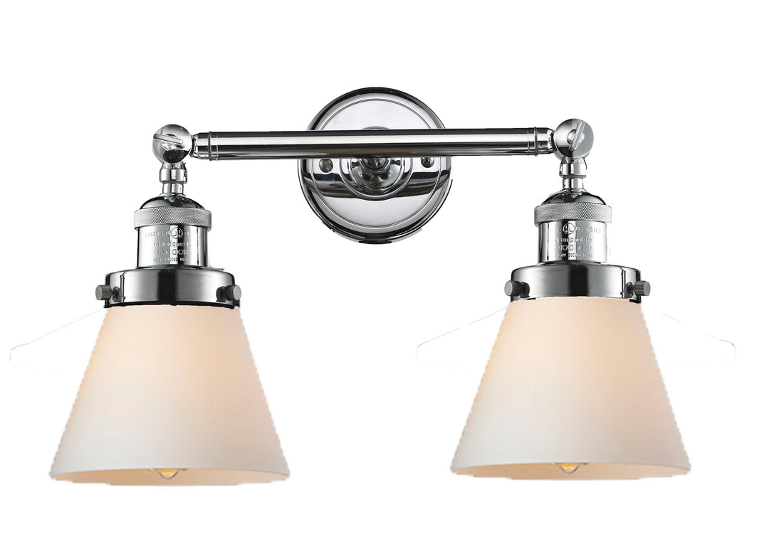 Innovations Franklin Restoration 208-PC-G61 Bath Vanity Light 16 in. wide - Polished Chrome