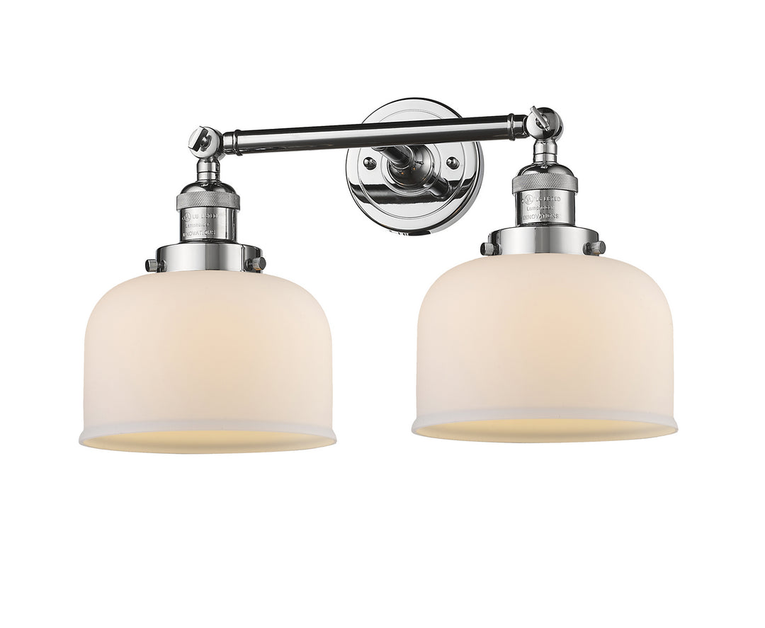 Innovations Franklin Restoration 208-PC-G71 Bath Vanity Light 19 in. wide - Polished Chrome