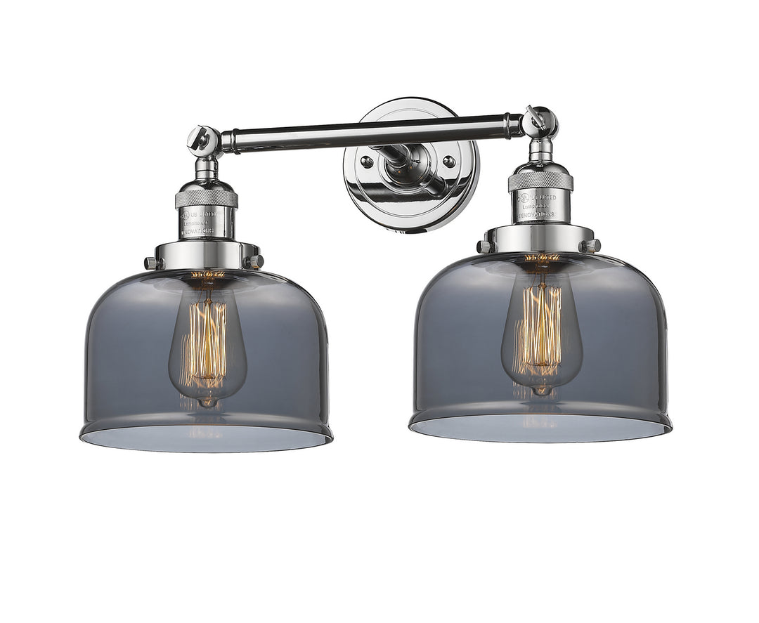 Innovations Franklin Restoration 208-PC-G73 Bath Vanity Light 19 in. wide - Polished Chrome