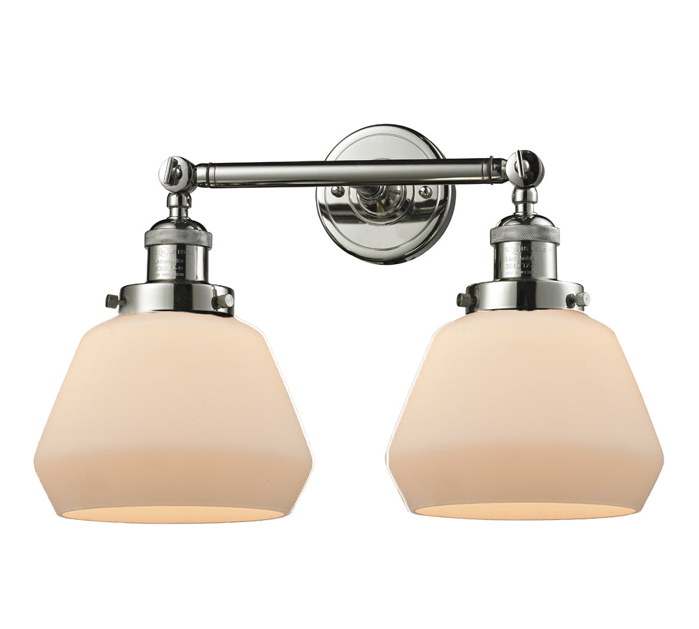 Innovations Franklin Restoration 208-PN-G171 Bath Vanity Light 17 in. wide - Polished Nickel