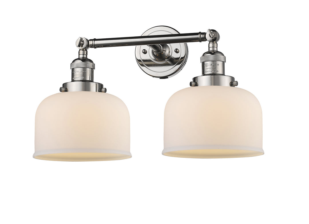 Innovations Franklin Restoration 208-PN-G71 Bath Vanity Light 19 in. wide - Polished Nickel
