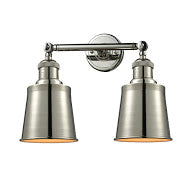 Innovations Franklin Restoration 208-PN-M9 Bath Vanity Light 16 in. wide - Polished Nickel