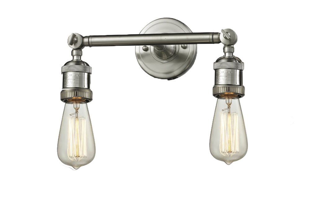 Innovations Franklin Restoration 208-SN Bath Vanity Light 11 in. wide - Brushed Satin Nickel