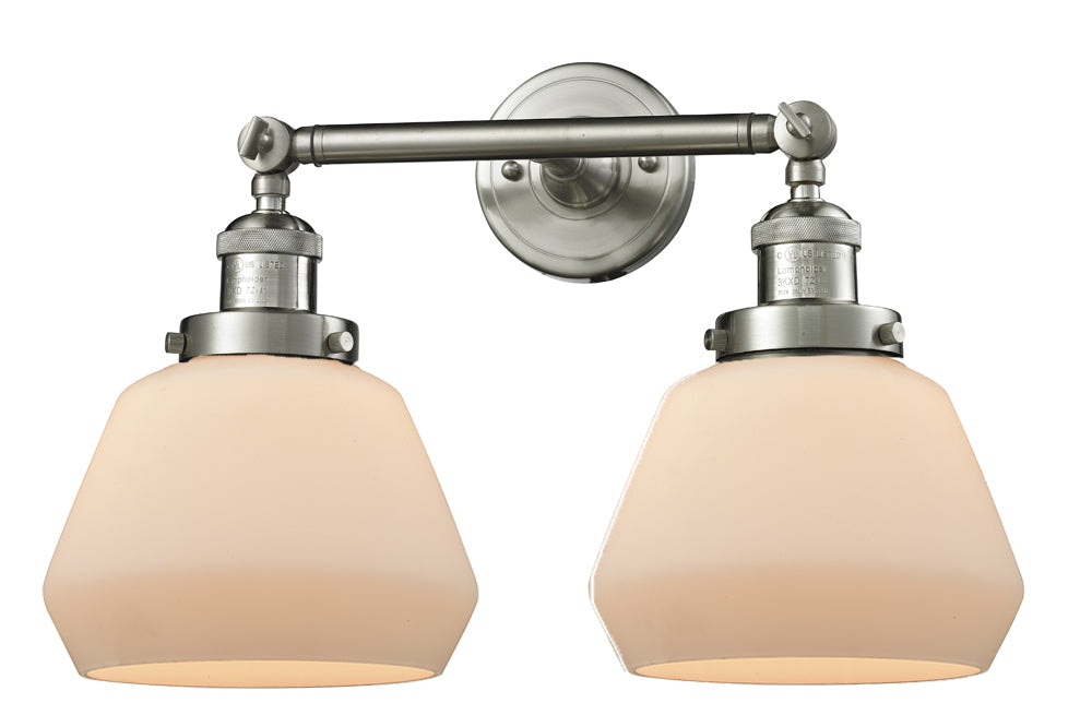 Innovations Franklin Restoration 208-SN-G171 Bath Vanity Light 17 in. wide - Brushed Satin Nickel