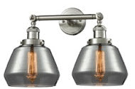 Innovations Franklin Restoration 208-SN-G173 Bath Vanity Light 17 in. wide - Brushed Satin Nickel